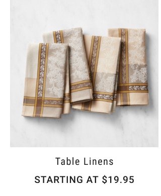 Table Linens - Starting at $19.95