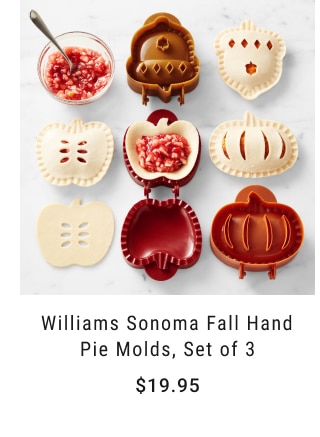 Williams Sonoma Fall Hand Pie Molds, Set of 3 - $19.95