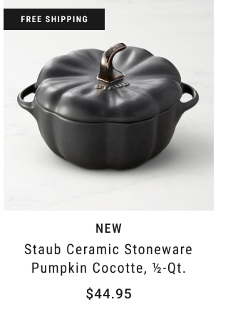 Staub Ceramic Stoneware Pumpkin Cocotte, ½-Qt. - $44.95