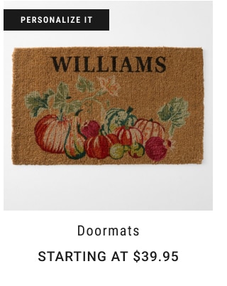 doormats - Starting at $39.95