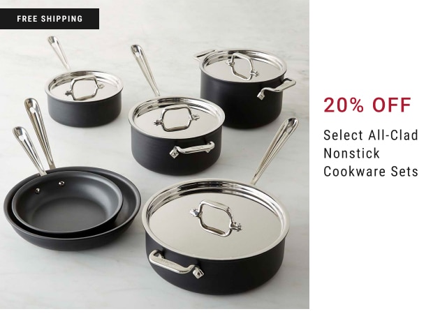 20% Off Select All-Clad Nonstick Cookware Sets