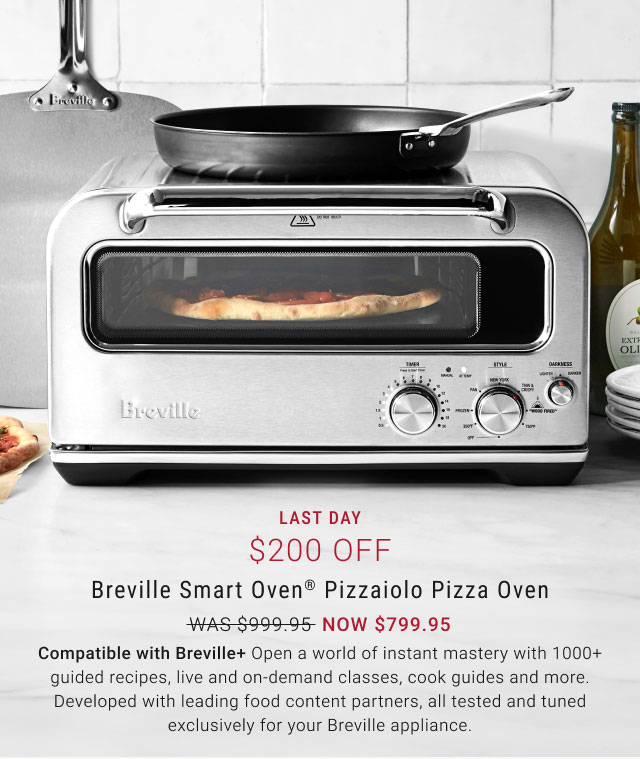 Last day $200 Off - Breville Smart Oven® Pizzaiolo Pizza Oven NOW $799.95