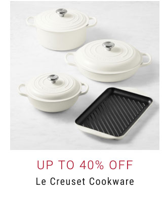 Up to 40% off Le creuset Cookware