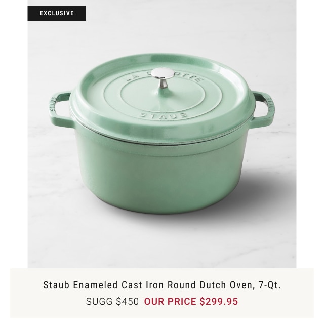 Staub Enameled Cast Iron Round Dutch Oven, 7-qt. - our price $299.95