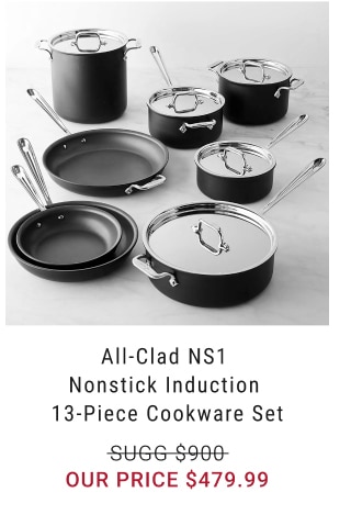 All-Clad NS1 Nonstick Induction 13-Piece Cookware Set - $479.99