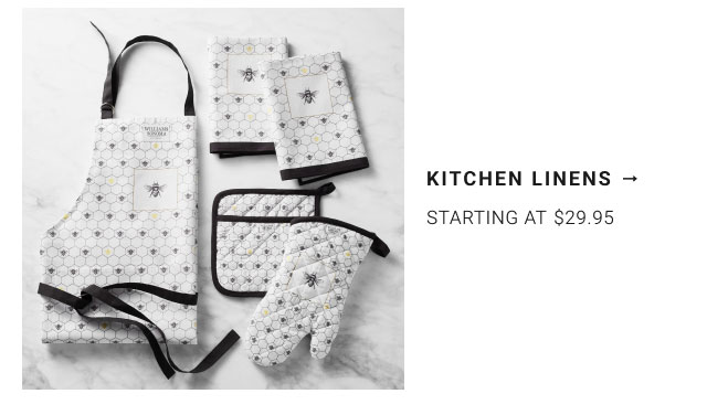 Kitchen Linens Starting at $29.95