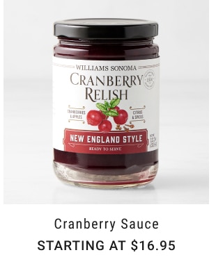 Cranberry Sauce - Starting at $16.95