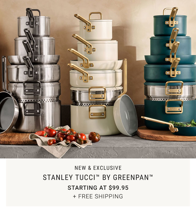 New & Exclusive - Stanley Tucci™ by GreenPan™ Starting at $99.95 + free Shipping