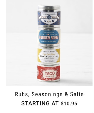 Rubs, Seasonings & Salts - Starting at $10.95