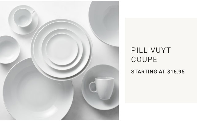 Pillivuyt Coupe Starting at $16.95