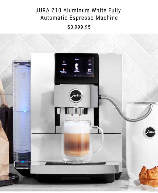 JURA Z10 Aluminum White Fully Automatic Espresso Machine $3,999.95