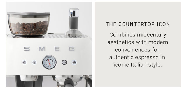 THE COUNTERTOP ICON - Combines midcentury aesthetics with modern conveniences for authentic espresso in iconic Italian style.