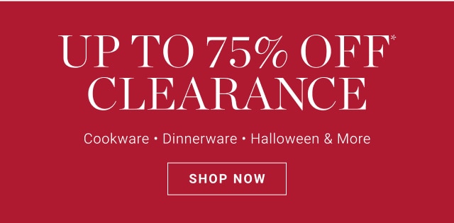 up to 75% off clearance - shop now