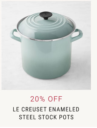 20% Off Le Creuset Enameled Steel Stock Pots