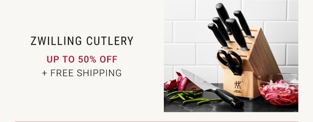 Zwilling Cutlery - Up to 50% Off + Free Shipping