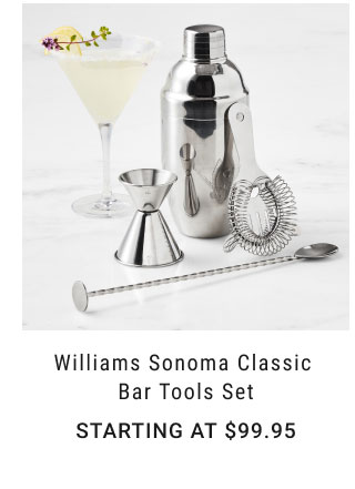 Williams Sonoma Classic Bar Tools Set Starting at $99.95