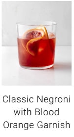 Classic Negroni with Blood Orange Garnish