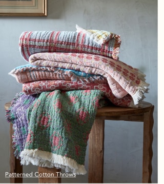 Patterned Cotton Throws