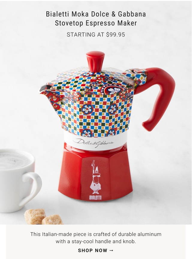 Bialetti Moka Dolce & Gabbana - Stovetop Espresso Maker - Starting at $99.95 - shop now