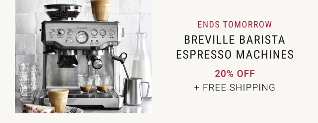 Breville Barista Espresso Machines - 20% off + Free Shipping