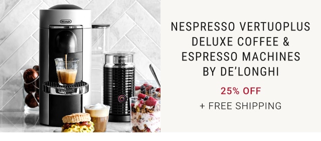 Nespresso VertuoPlus Deluxe Coffee & Espresso Machines By De’Longhi - 25% Off + Free Shipping