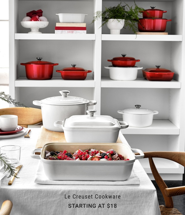 Le Creuset Cookware - Starting at $18