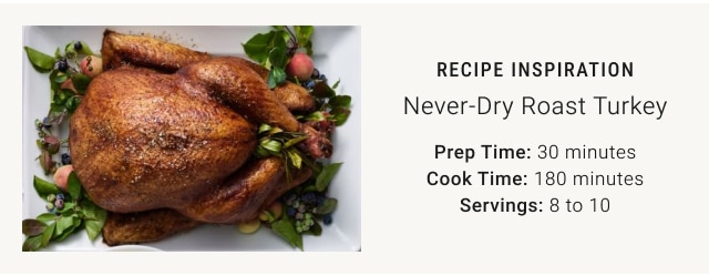 RECIPE INSPIRATION - Never-Dry Roast Turkey