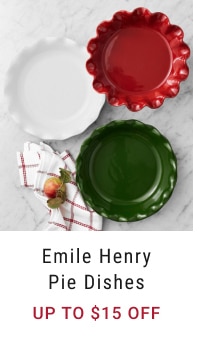 Emile Henry Pie Dishes - Up to $15 Off