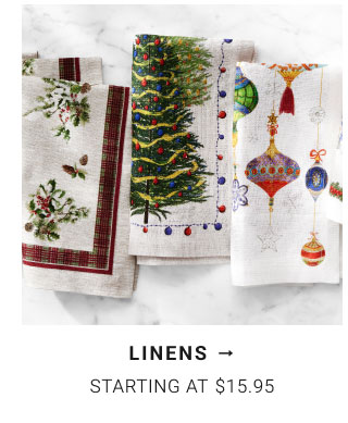 Linens Starting at $15.95