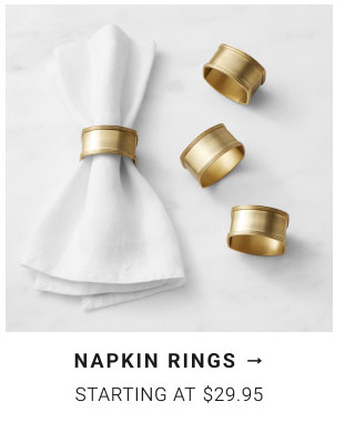 Napkin Rings Starting at $29.95