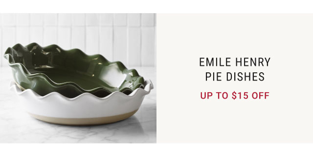 Emile Henry Pie Dishes Up to $15 Off