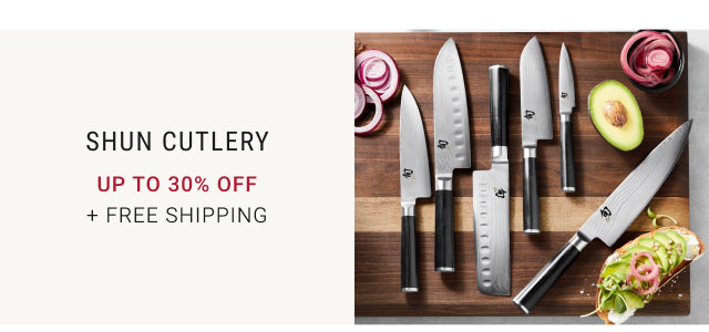 Shun Cutlery up to 30% off + Free Shipping