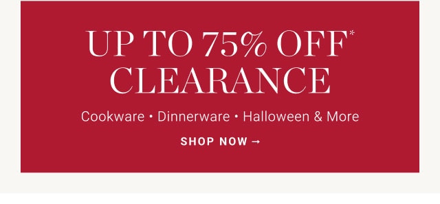 75% Off Clearance - Shop Now