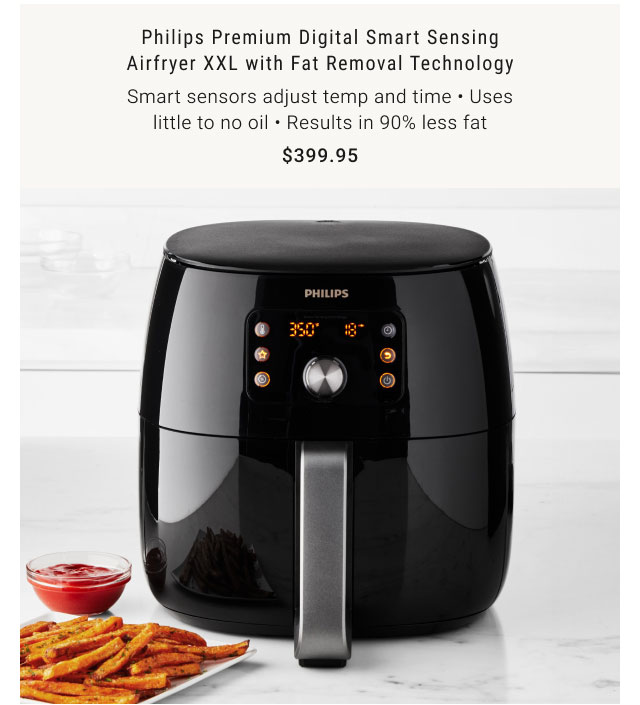 Philips Premium Digital Smart Sensing Airfryer XXL with Fat Removal Technology $399.95