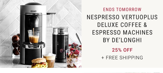 Nespresso VertuoPlus Deluxe Coffee & Espresso Machines By De’Longhi - 25% Off + Free Shipping