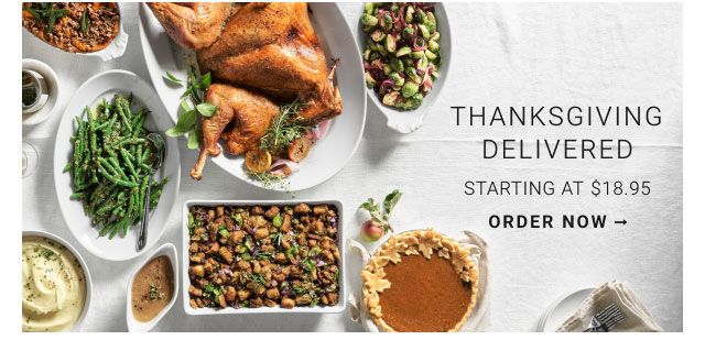 Thanksgiving Delivered Starting at $18.95 - order now