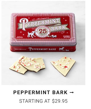 Peppermint Bark Starting at $29.95