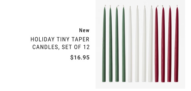 New - Holiday tiny taper candles, set of 12 Starting at $16.95