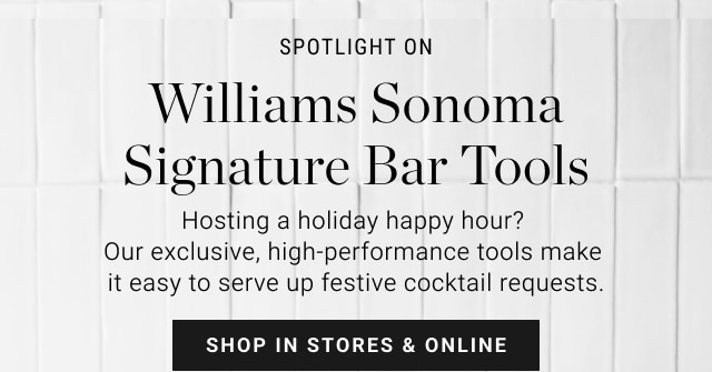 Williams Sonoma Signature Bar Tools - shop in stores & online