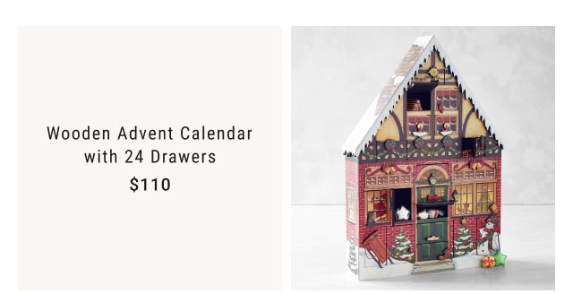 Wooden Advent Calendar with 24 Drawers - $110