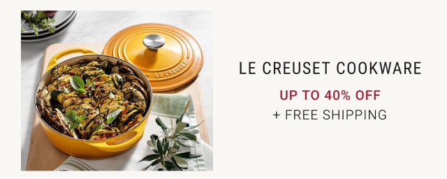 Le creuset cookware Up to 40% Off + Free Shipping