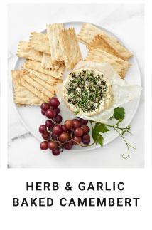 herb & garlic baked camembert