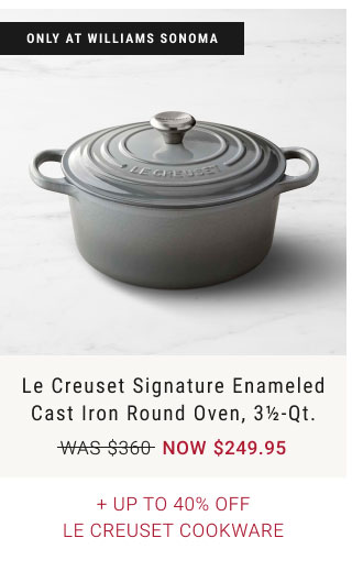 Le Creuset Signature Enameled Cast Iron Round Oven, 3½-Qt. + Up to 40% Off Le Creuset Cookware