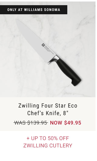 Zwilling Four Star Eco Chef’s Knife, 8" + Up to 50% Off Zwilling Cutlery