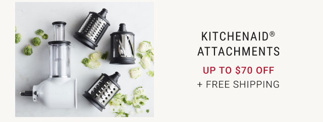 KitchenAid® Attachments Up to $70 Off + Free Shipping