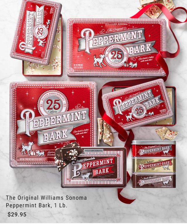 The Original Williams Sonoma Peppermint Bark, 1 Lb. $29.95