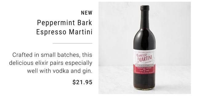 NEW Peppermint Bark Espresso Martini $21.95