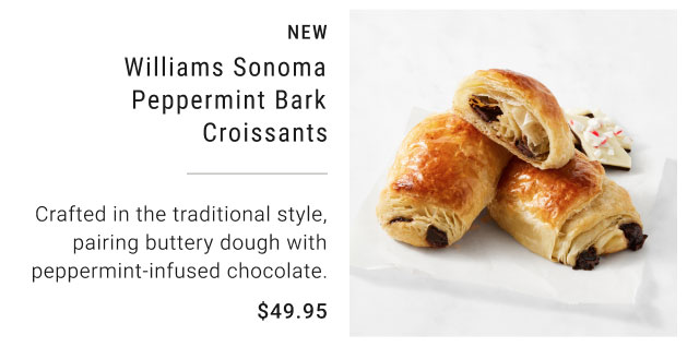 NEW Williams Sonoma Peppermint Bark Croissants $49.95