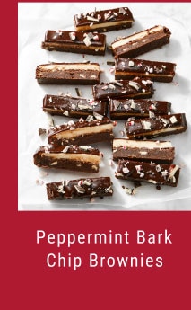 Peppermint Bark Chip Brownies