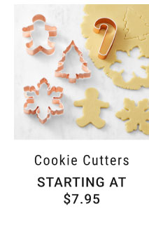 Cookie Cutters Starting at $7.95